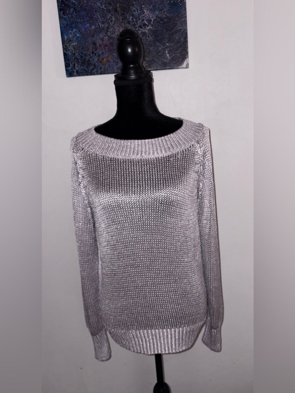 Fabiana Filippi LooseShimmer Stitch  Lavender Spring/Summer Sweater, Beautiful!
